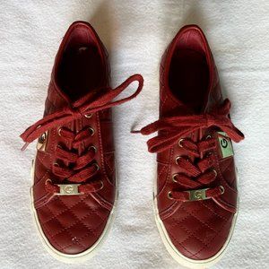 “G” Los Angeles – Guess Burgundy ‘Quilted’ Sneakers w/ Matching Laces  Size 7M